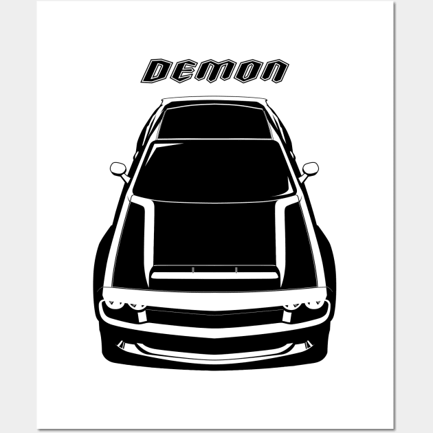 Dodge Challenger SRT Demon - Black Wall Art by V8social